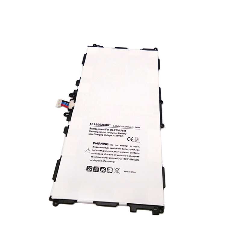 Baterya T8220E para sa Samsung Galaxy Tab Pro 10.1" P600 P601 P605 3.8V ...