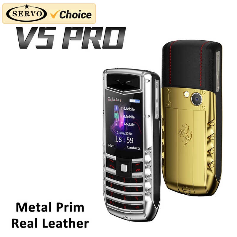 SERVO V5 PRO Metal Body Mobile Phone Dual SIM Cards Bluetooth 2G