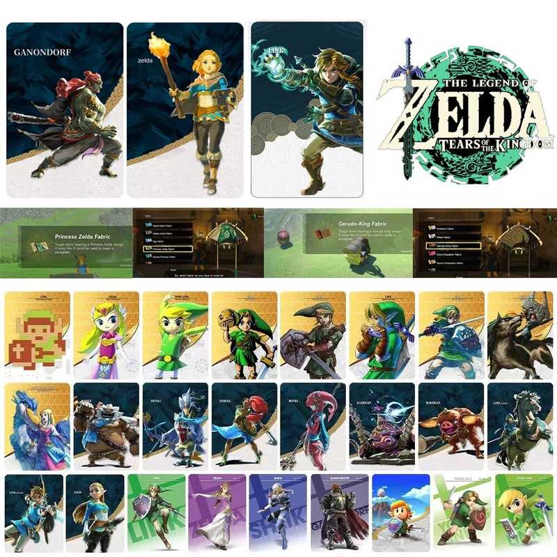 40Pcs Zelda Tears of the Kingdom Ganondorf Switch Amiibo NFC Linkage ...