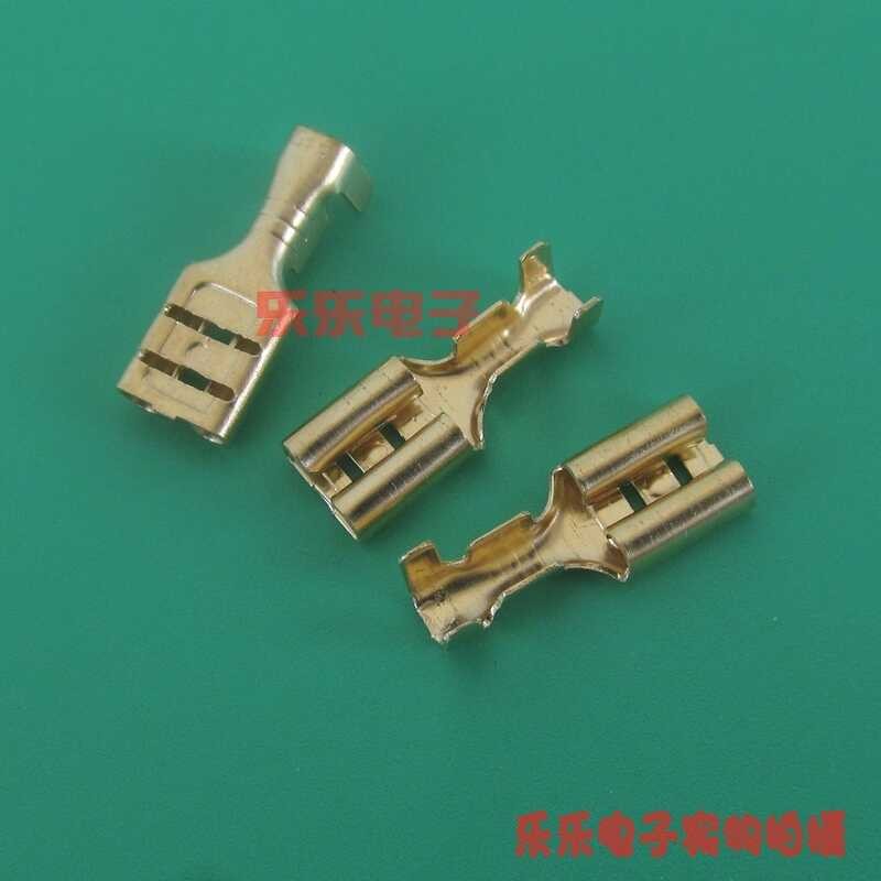 Thickened 6.3mm plug-in spring plug male and female connector plug ...