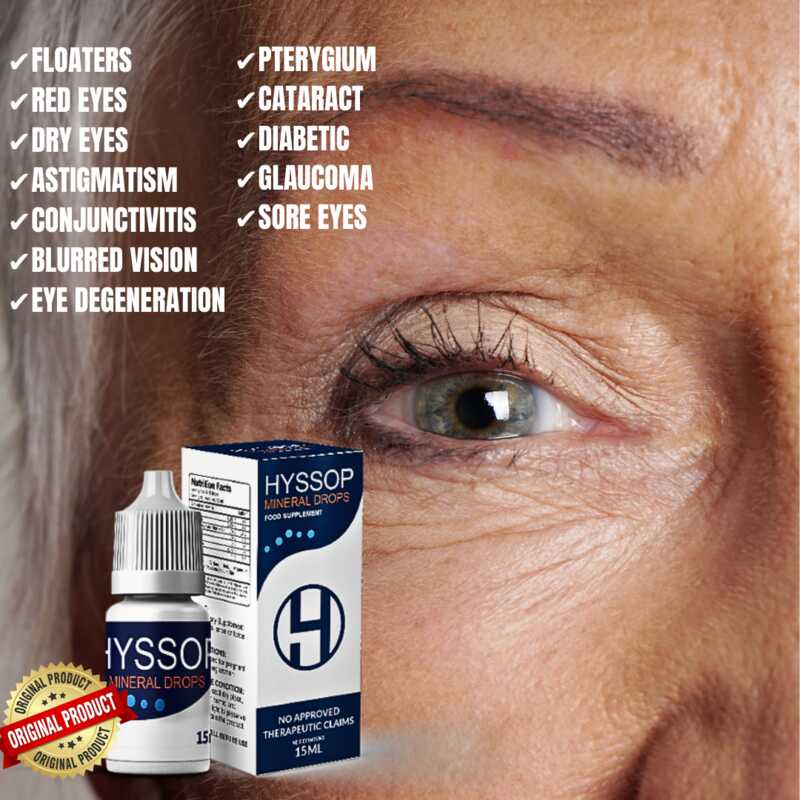 Original Hyssop Mineral Drops Say Goodbye to Dry Eyes and Eye Fatigue