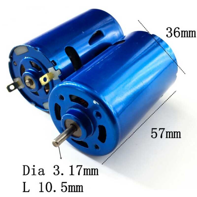Strong 550 DC Motor High Speed Ship Car Model Motor, BLUE Strong Magnet ...