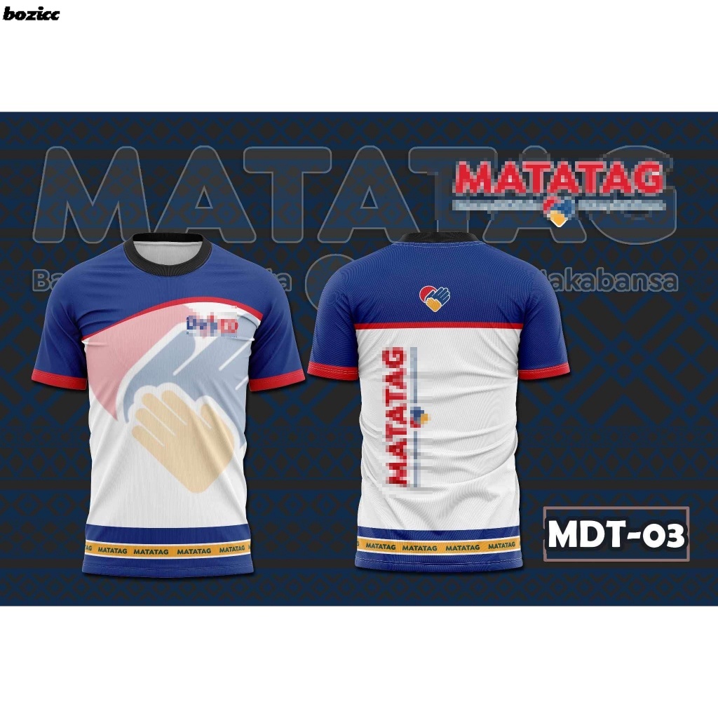 Bozicc Matatag Uniform Sublimation Deped Badge Tshirt For Men And Women Polo Shirt 3 Shopee 6499