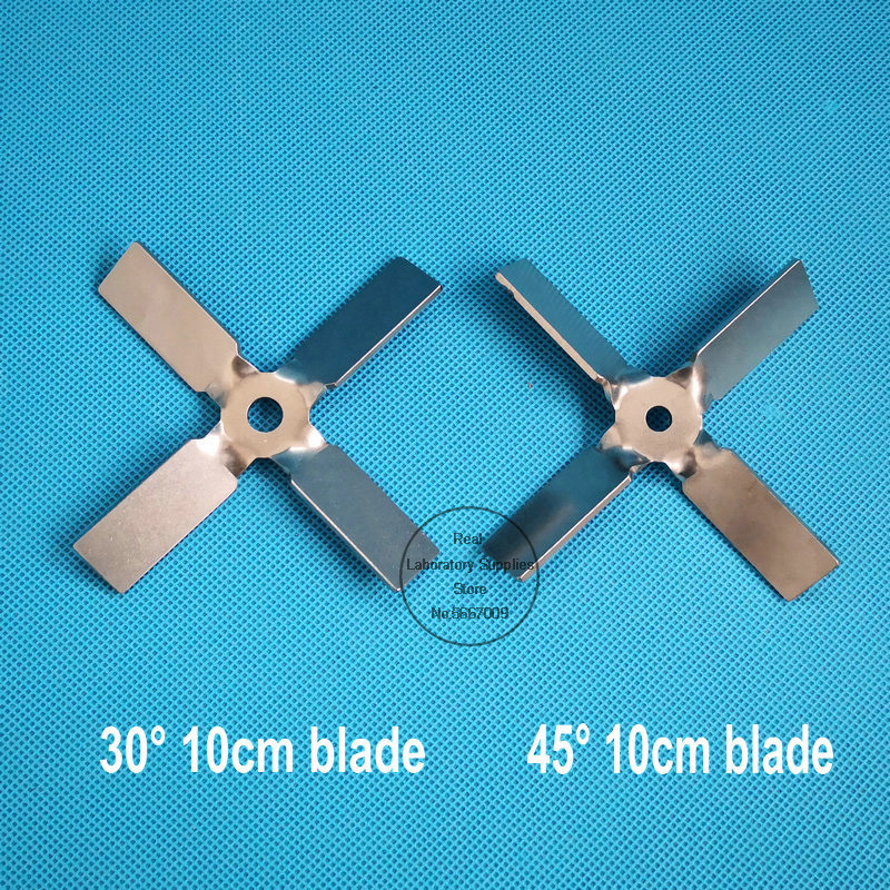 1pcs lab 304 stainless steel DIA4cm to 10cm cross blade propeller four ...