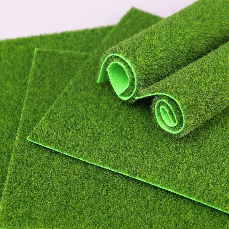 6Pcs 15cm Artificial Grass Turf Lawn Synthetic Fake Grass Carpetfaux ...