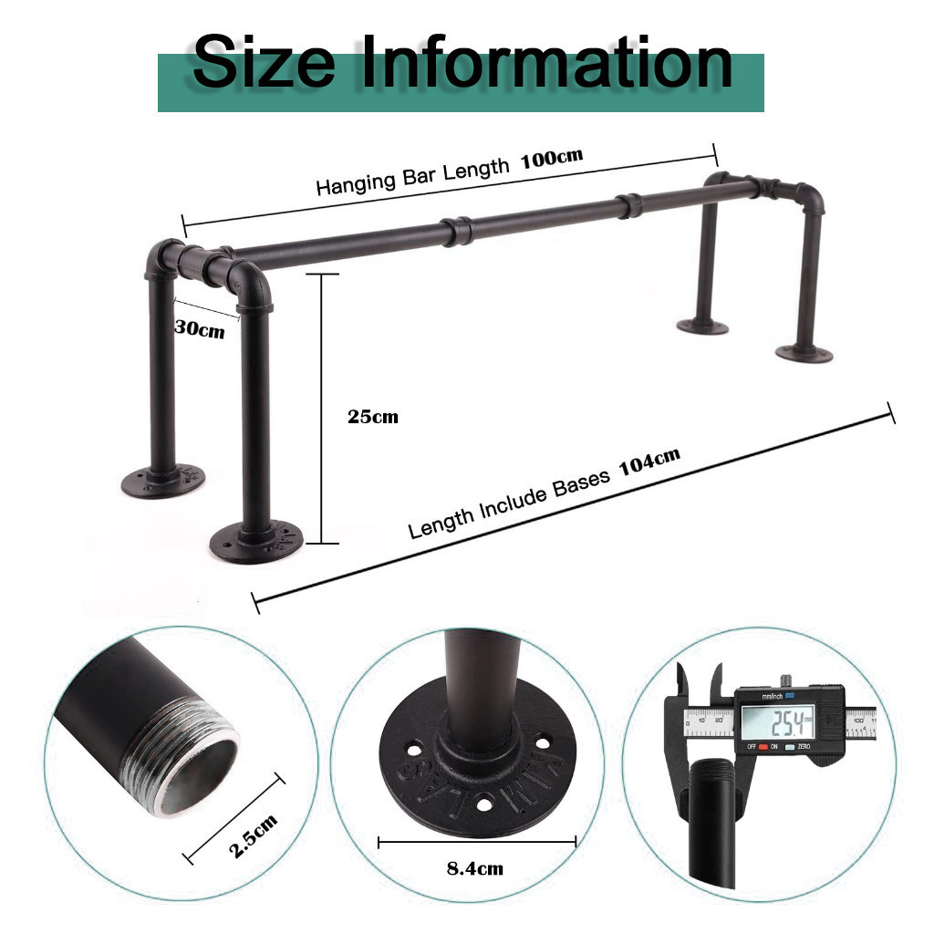 Heavy Duty Wall Mounted Hanger Rack Drying Rack Multifunctional Iron ...
