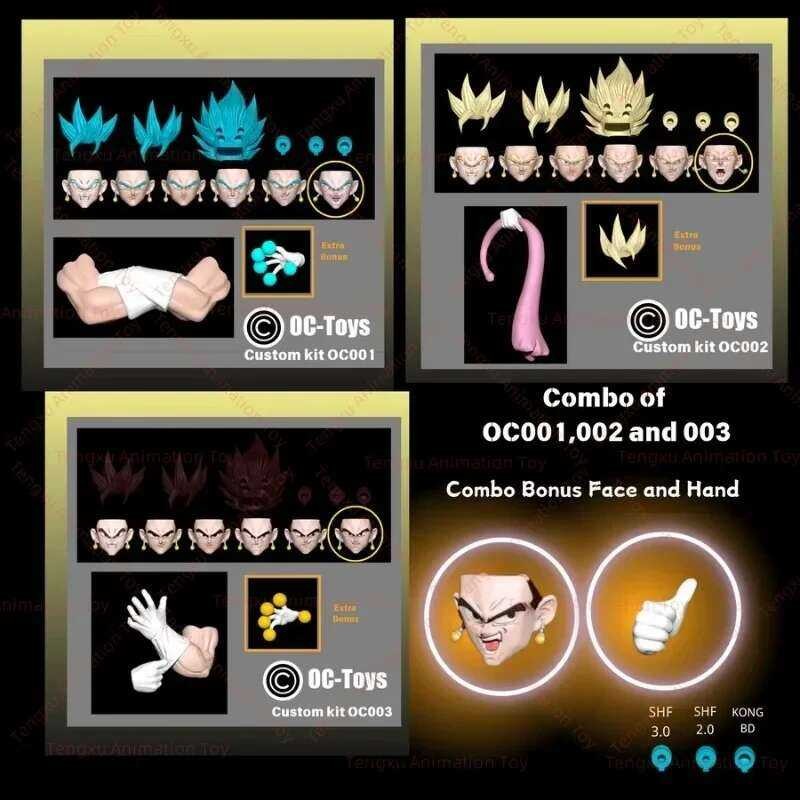 OC Golden Legend Blue Flame Black Pride Vegito Accessory Animation ...