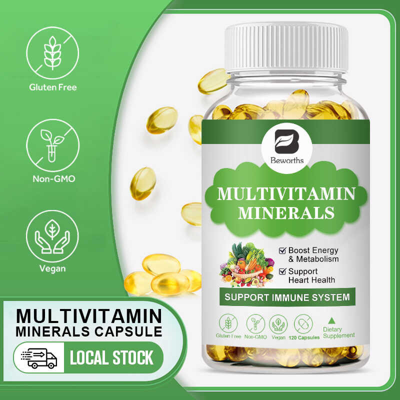 B BEWORTHS Multivitamin Minerals Capsules gamit ang vitamin B12, D3 K2 ...