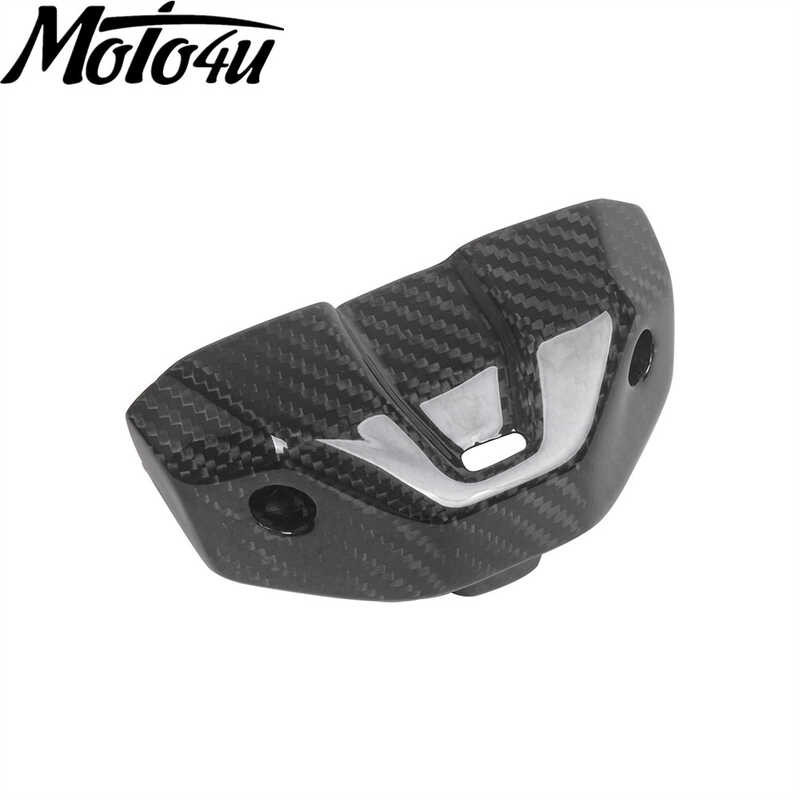 Carbon Fiber Motorcycle Instrument Cover Dashboard Lower Cap Para sa ...