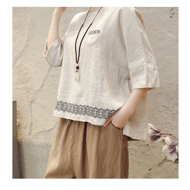 Briony | Cotton And Linen Blouse main image 1