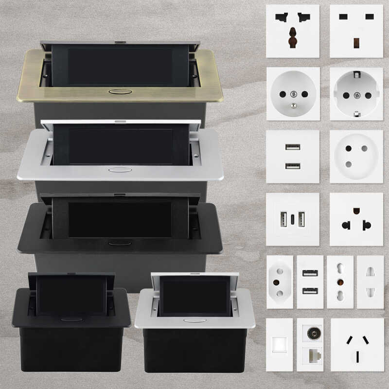 Table DIY Desop Socket Hidden Slow Pop-Up Table Sier Metal Panel For ...