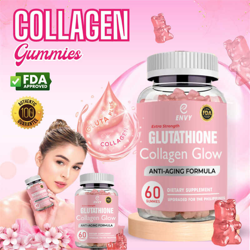 Available NATURE GLOW Glutathione Collagen Gummies Anti-Aging Whitening ...