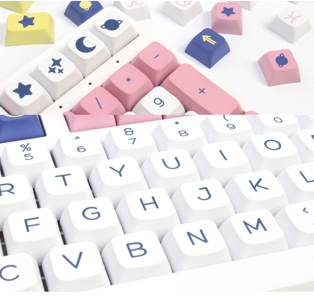 【Constellation Theme】Keycaps 134 Keys XDA Profile Cute Constellation ...