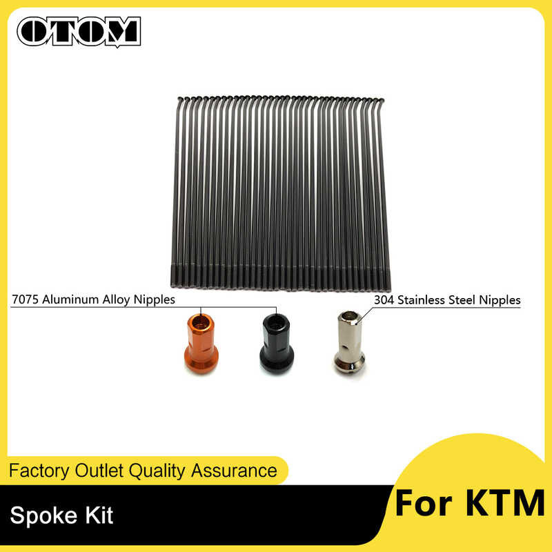 Otom Motorcycle Front Rear Wheel Spokes Kit Stainless Steel