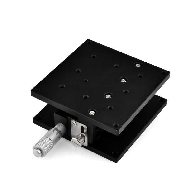 Z Axis 60*60 mm Knob Micrometer Sliding stage Guide Rail Type Platform ...