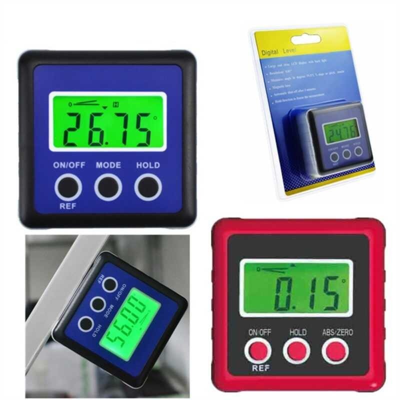 Level Gauge Magnetic Base plastic inclinometer digital magnet level ...