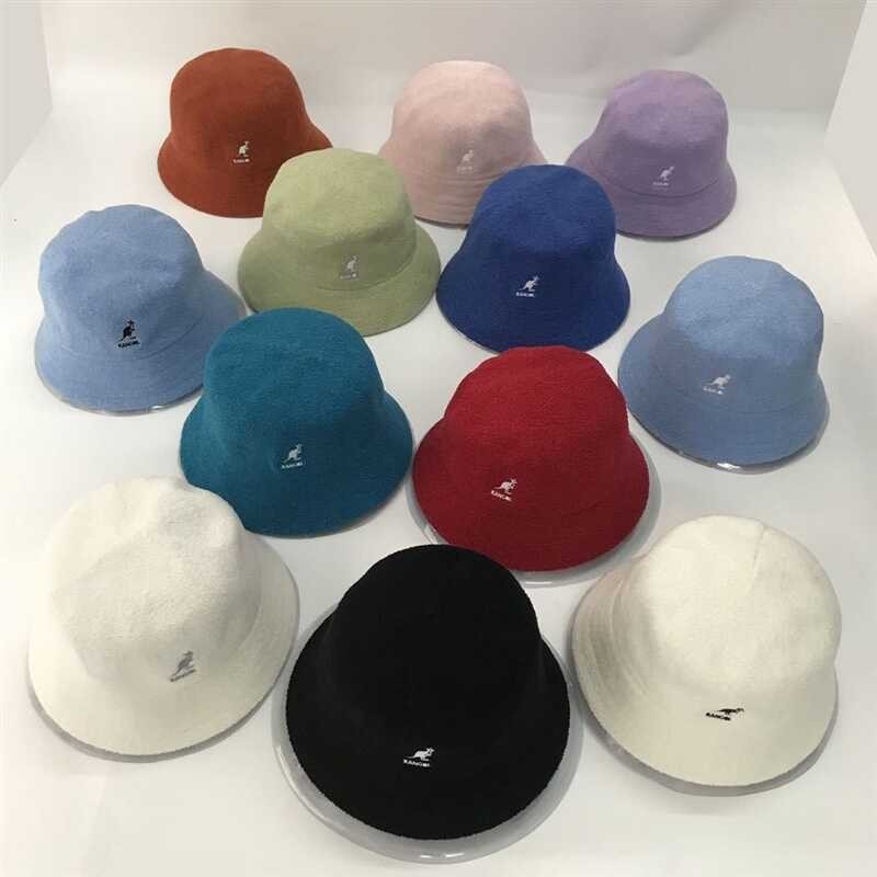 Terry Cloth Towel Bucket Hat FlatTop Cap Kangaroo Kangol Towel Cloth