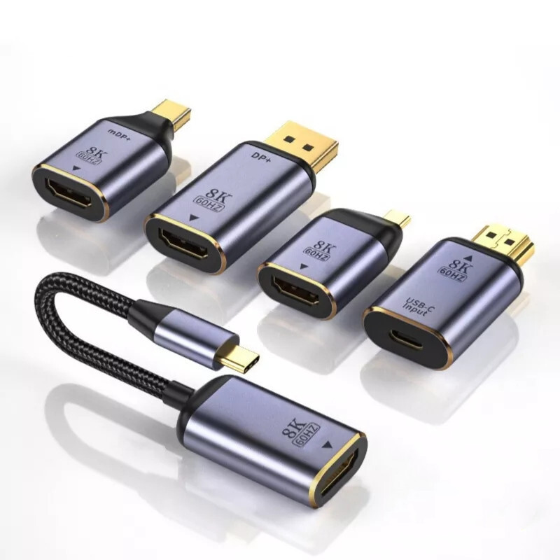 USB Type C To HDTV Mini DP 8K Video Casting Cable For Phone Laptop ...