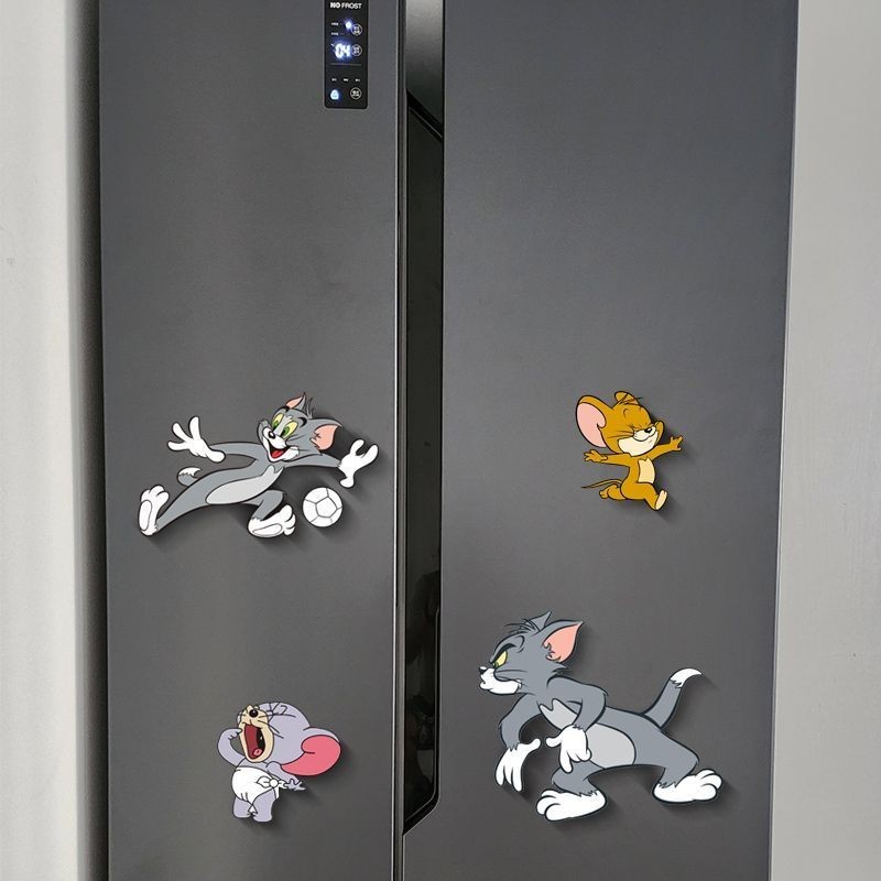 Cute and Creative Refrigerator Magnetic Stickers Cartoon Tom Jerry ...