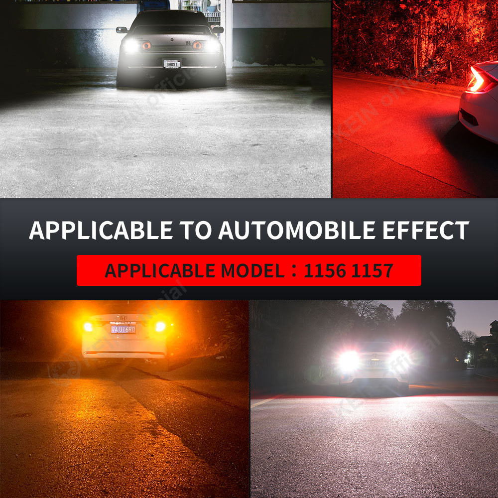 KEIN 2PCS 1156 1157 Led Brake Light BAY15D BA15S Tail Light Park Light