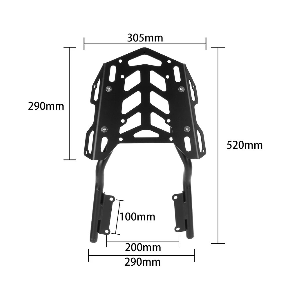 For Honda CB650R CBR650R Rear Luggage Rack Cargo Carrier Shelf CB CBR ...