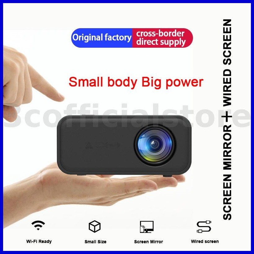 YT300 Portable Mini Micro Projector for Home Wireless Mobile Phone ...