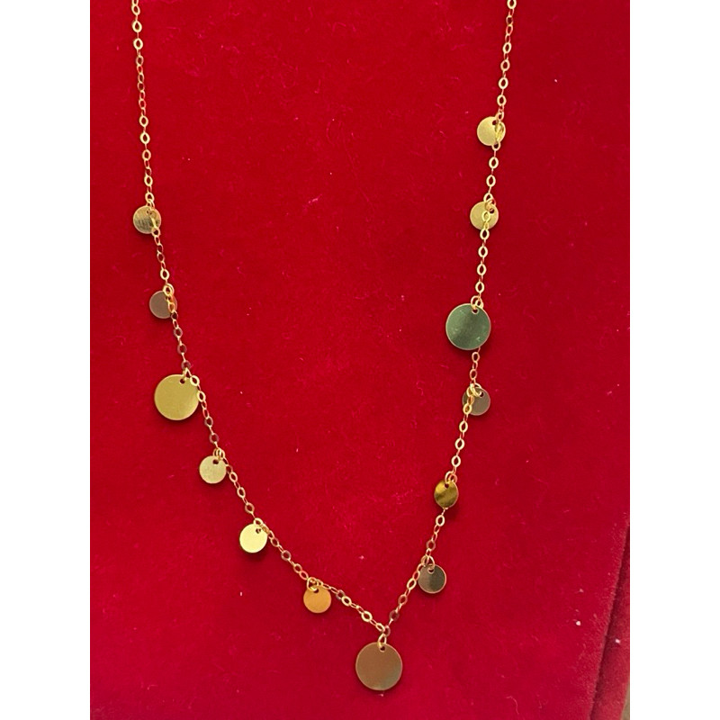 Plate Design 13 Charms Centered Tauco Chain Necklace 18 inches ...