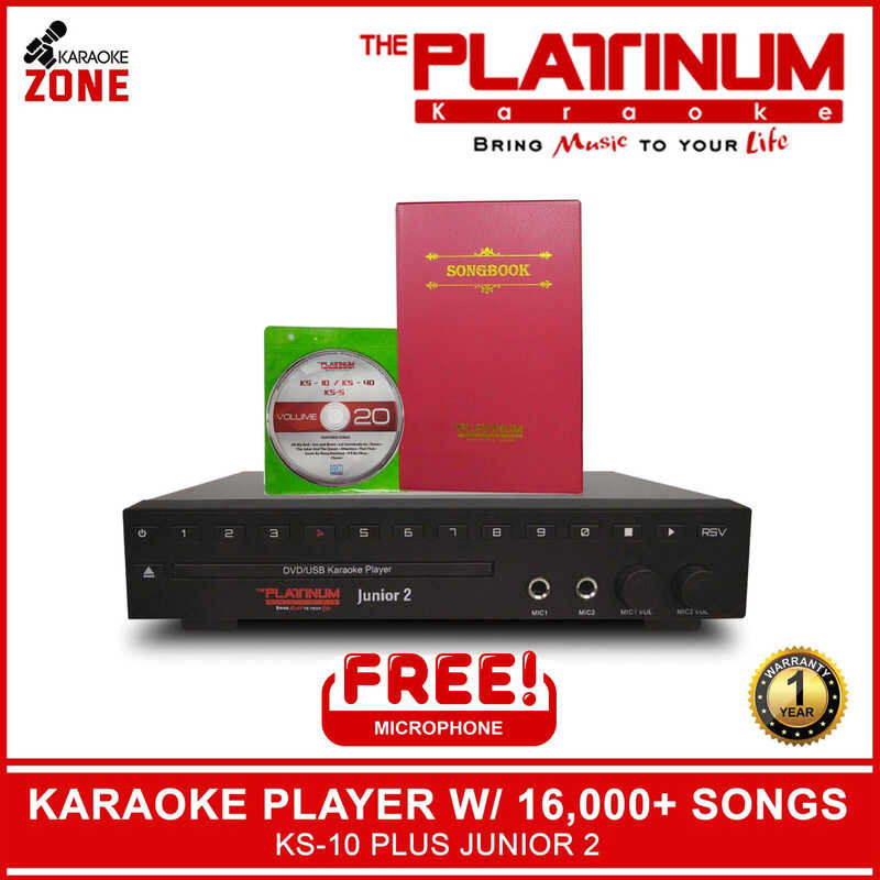 Platinum Karaoke KS 10 Junior 2 Player / 16,000++ songs with Wired ...