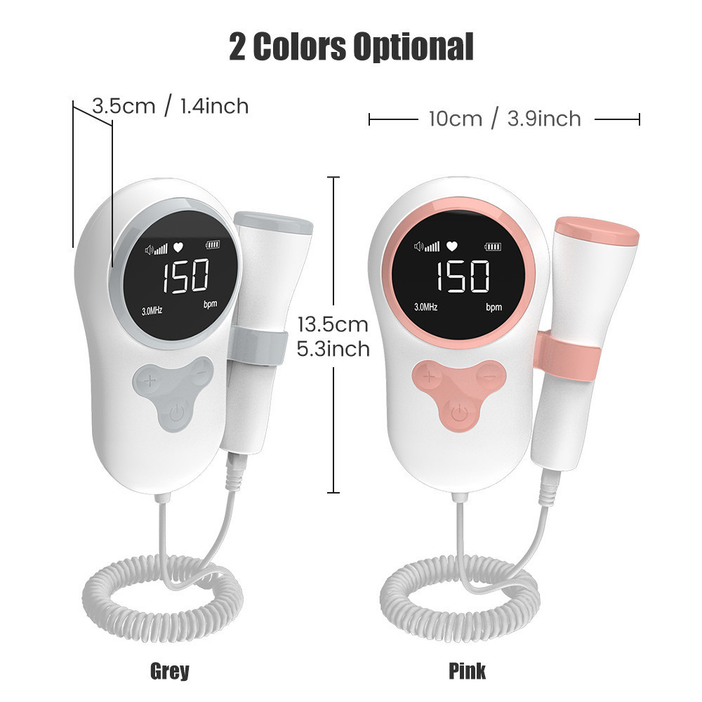 Baby Heart Rate Detector Ultrasonic Baby Heartbeat Monitor Fetal ...