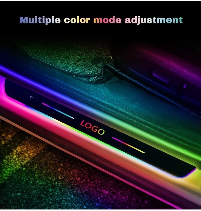 Ford ST line Car LED Dynamic Flow Light Threshold Plate 7 Colour ...