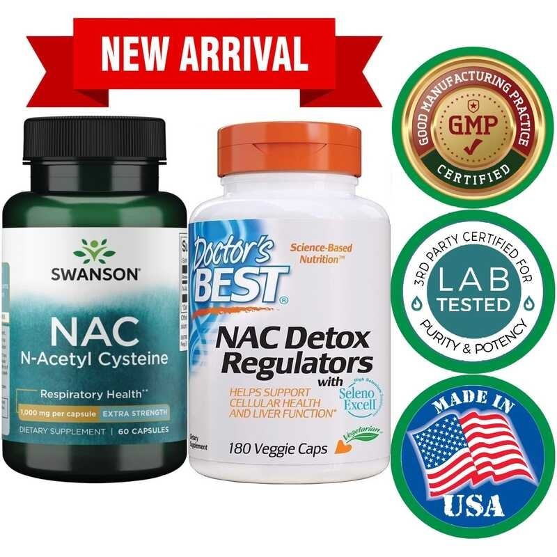 Real NAC Enhanced Bioavailability NAcetyl Cysteine 600mg by Doctor’s