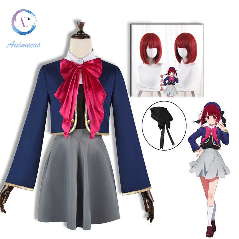 Costume Cosplay Hoshino Ai Oshi No Ko | Con Parrucca E Accessori | Per Ragazze