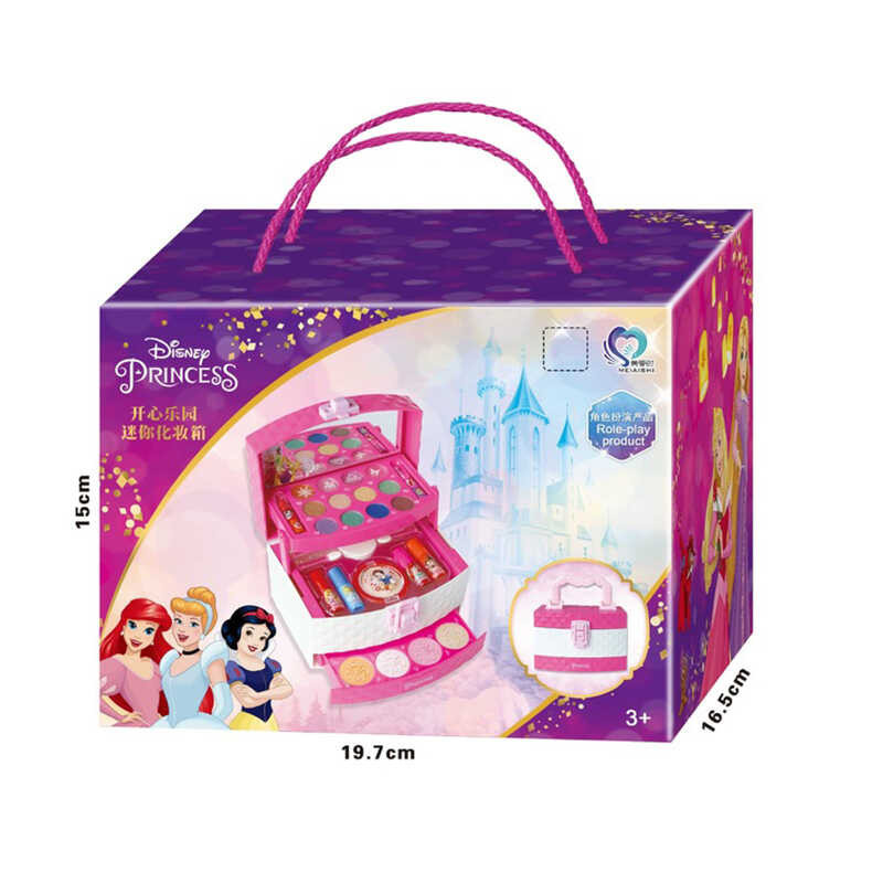 Bagong Babae Frozen 2 Elsa Anna Princess Makeup Maleta Toys Set 