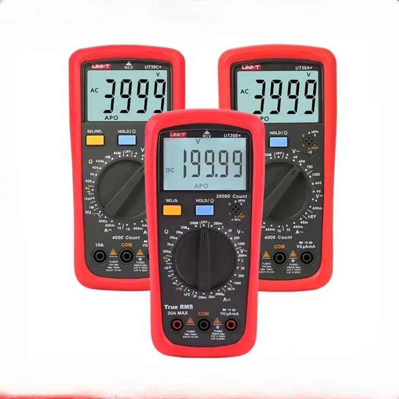 Uni-T Ut39a+ Ut39c+ Ut39e Plus Multimeter Digital Ammeter Voltmeter Ac ...