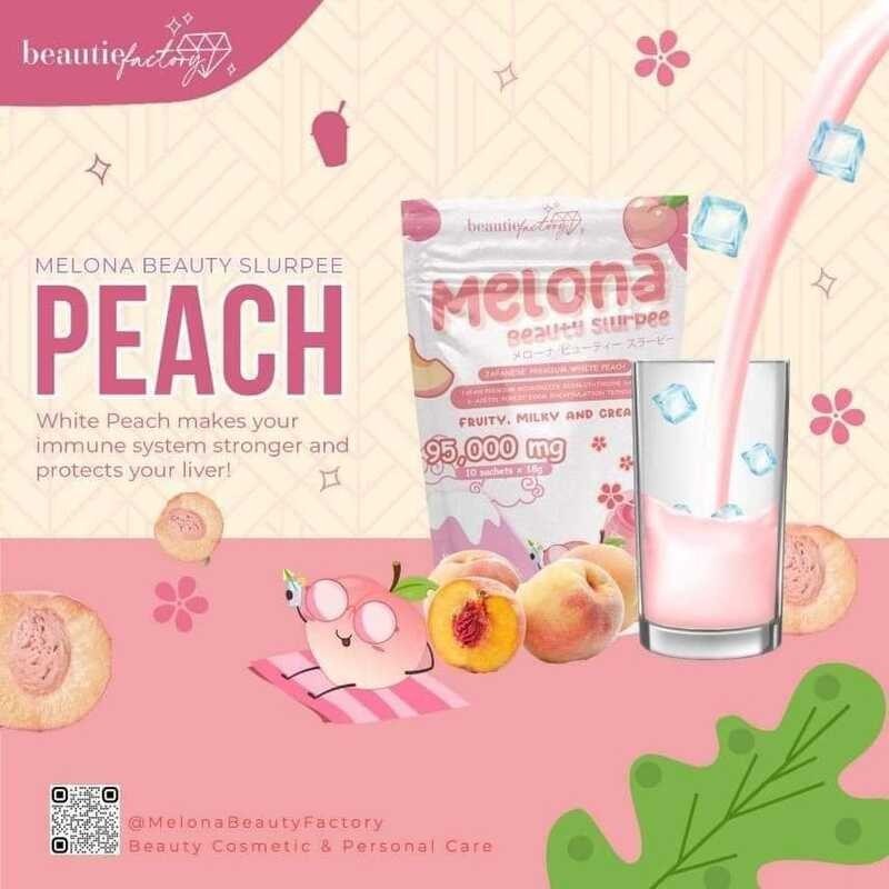 White Peach Melona Beauty Slurpee by Beautie Factory Shopee Philippines