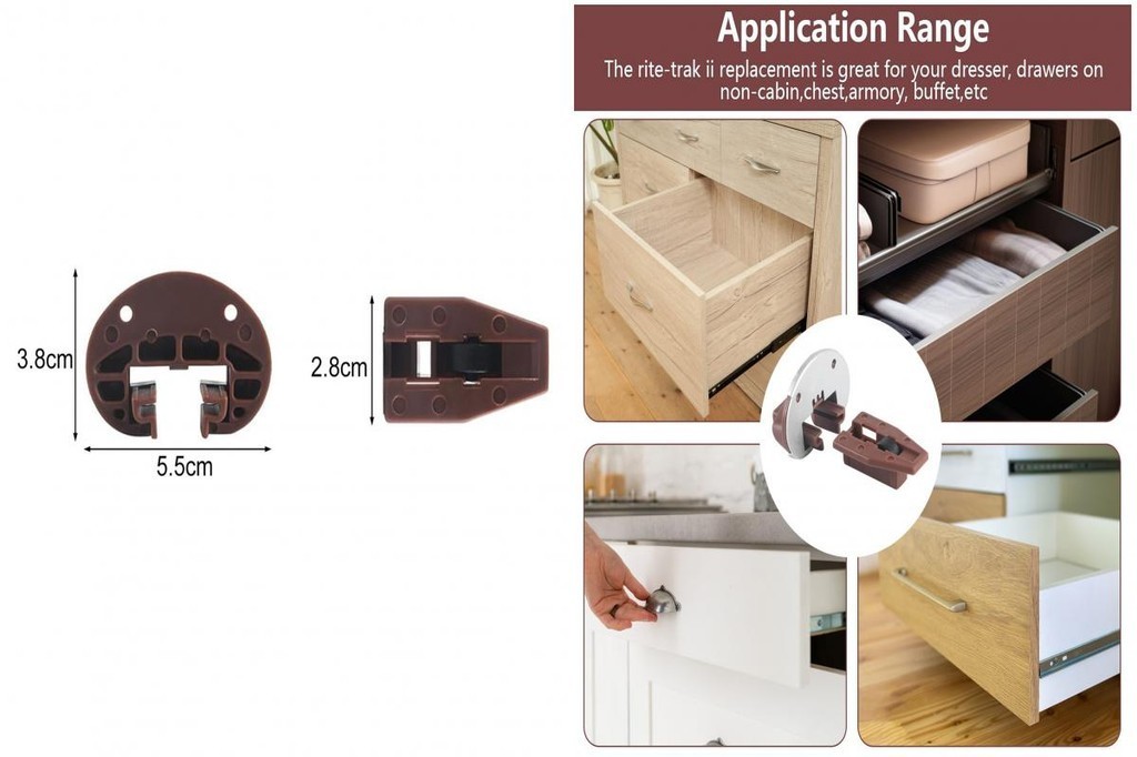 ONEM Drawer Slides Replacement Kit Drawer Supplies Rustproof Drawer