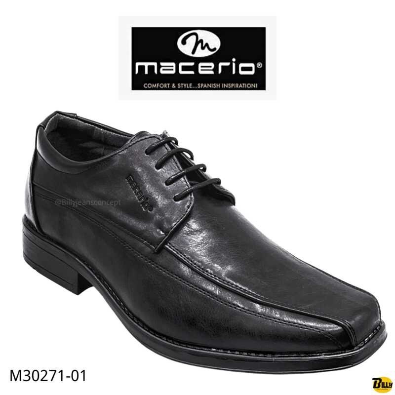 4680 Macerio Brand Mens Comfort Pu Leather Big Size Lace Up Formal Shoes M30271 01 Shopee 3400