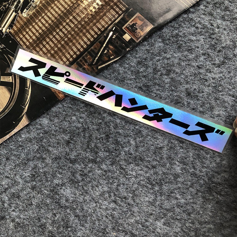 1 Pcs SPEEDHUNTERS/スピードハンターズ Reflective Stickers Motorcycle Side