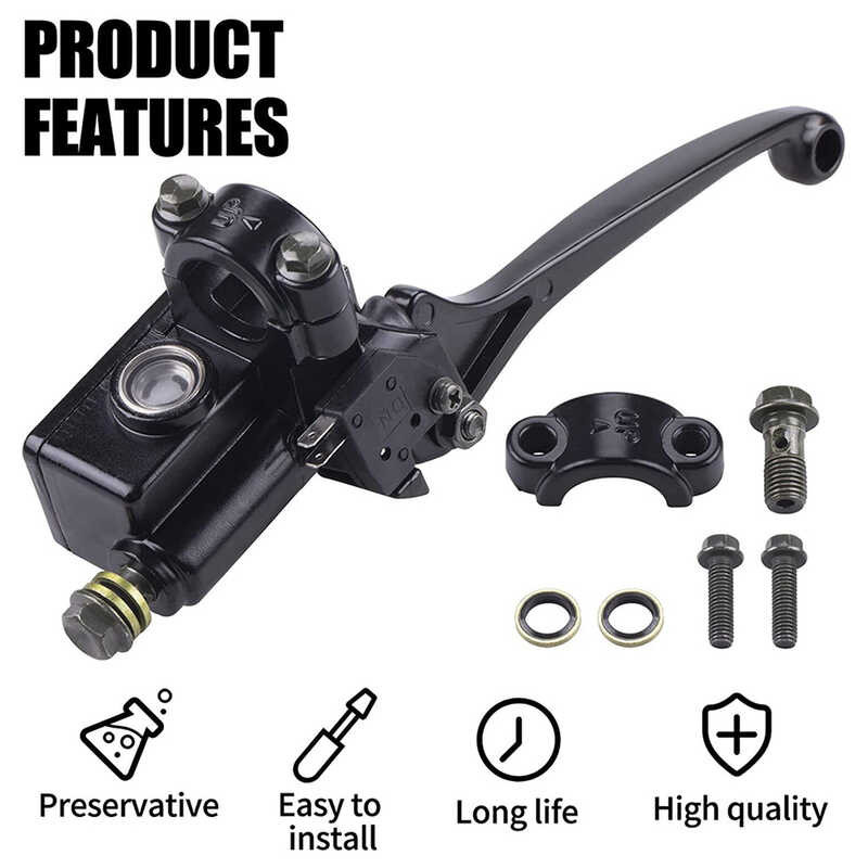 10mm Front Right Hydraulic Brake Master Cylinder Lever For Dirt Bike, Motorcycle & ATV 10 thumbnail image