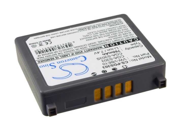 Vhbw Batteria Sostitutiva Per Panasonic CGA-S303 / CGA-S303E - 850mAh, 7,2V, Li-Ion Per Videocamera SDR-S300 - 4