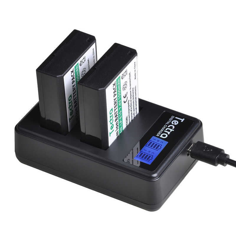 1500mAh LPE10 LPE10 Battery + LCD Dual Charger for Canon Rebel T3 T5