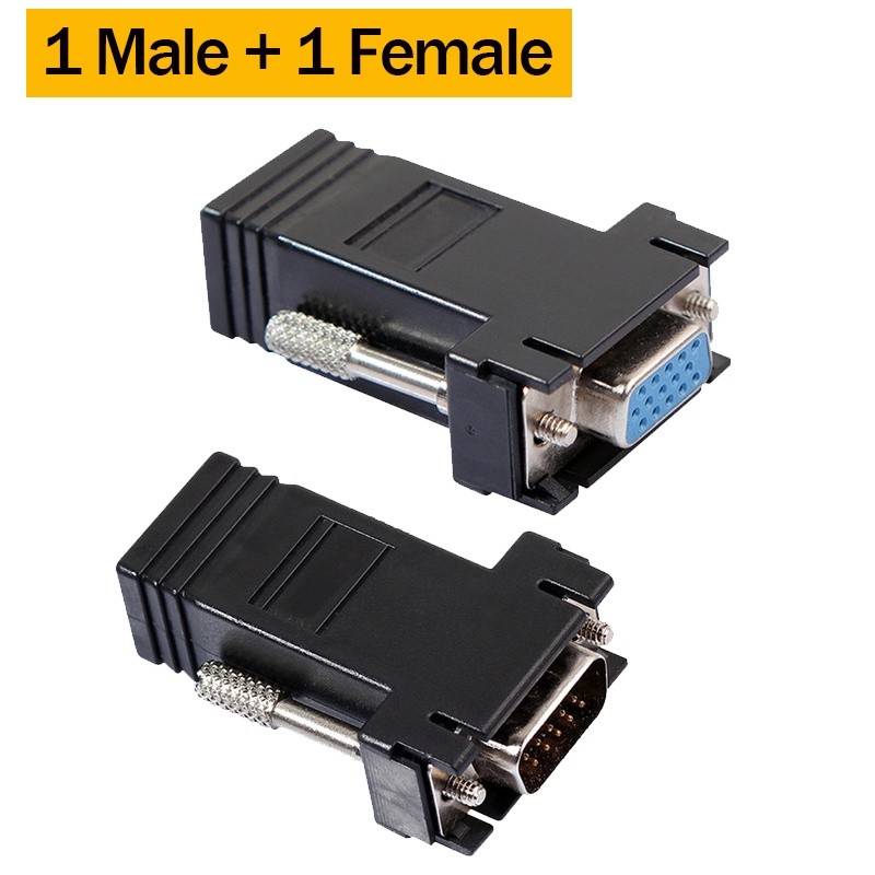 VGA Extender Over Ethernet Cat5e/6 cable VGA to Rj45 Adapter 1080P HD ...