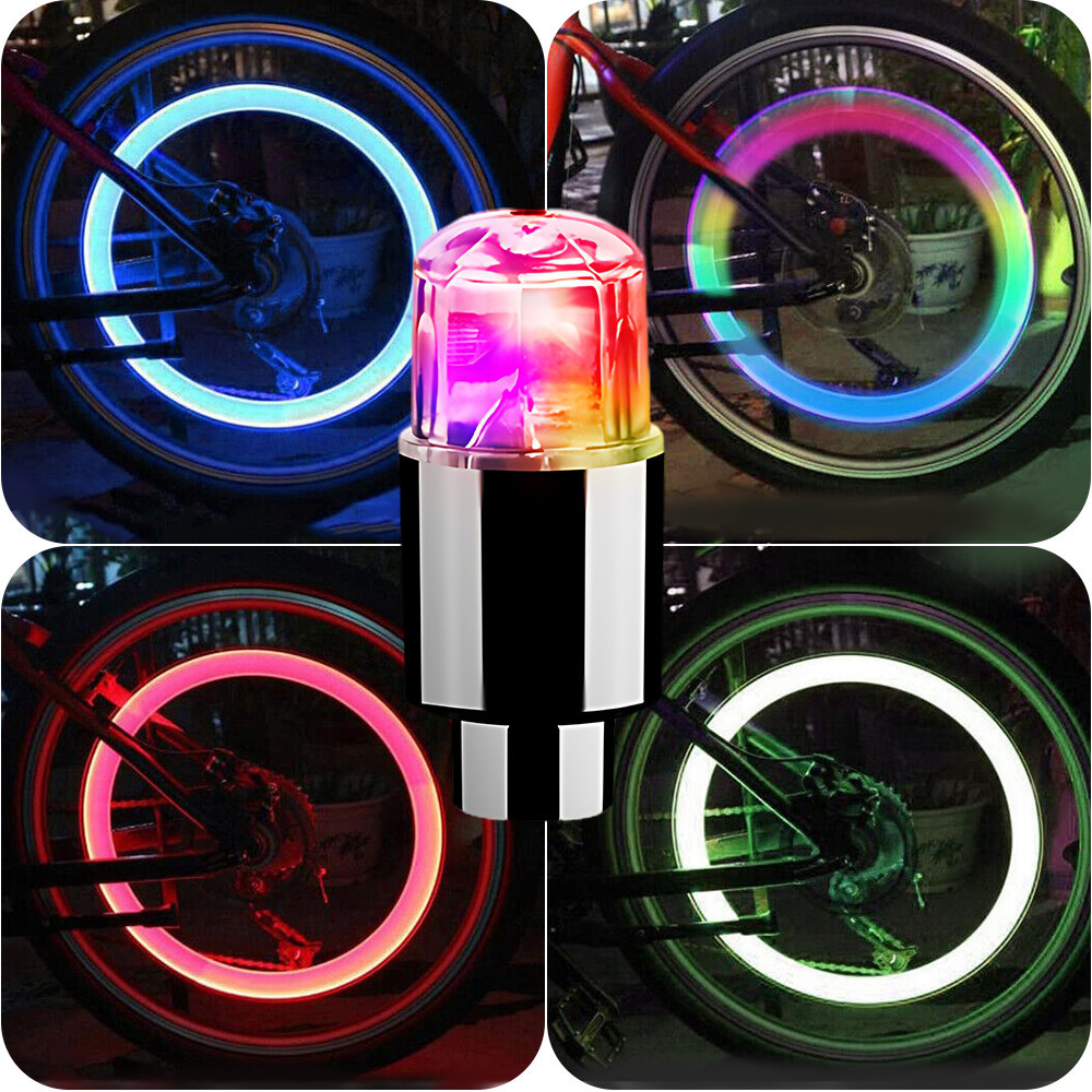 1Pcs LED Bike Motorcycle Wheel Tire Lamp/ Car Wheel Spoke Light Valve ...