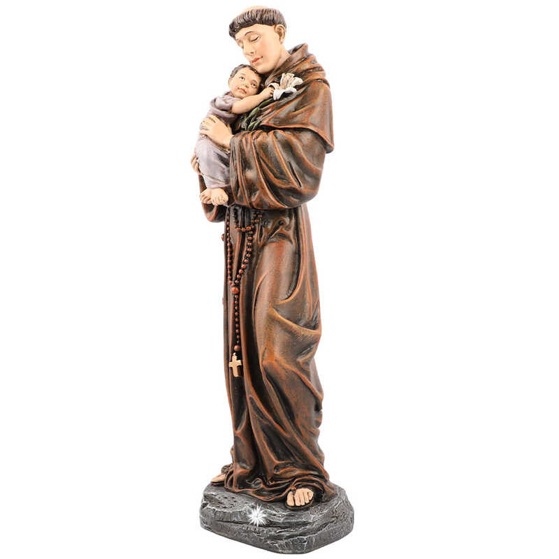 Saint Anthony Baby Jesus Figure Easter Religious Decoration Statues For ...