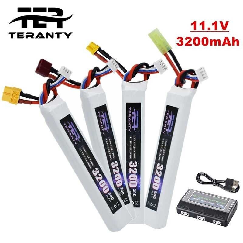 63 TERANTY 11.1V 3200Mah Lipo Battery For Water Gun 3S Battery For Mini ...