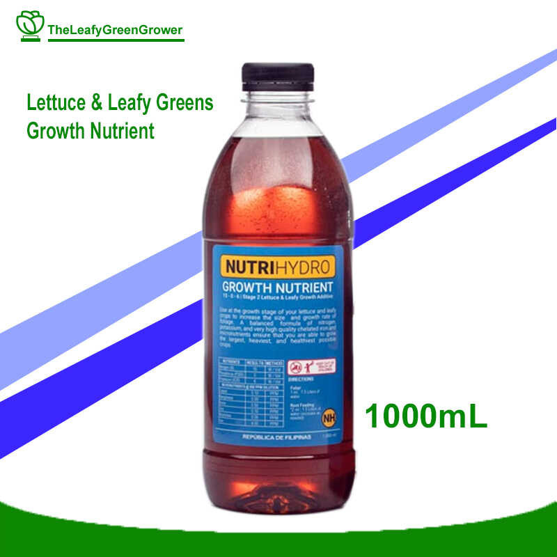 NutriHydro Lettuce & Leafy Growth Nutrient 1000mL | Hydroponics And ...