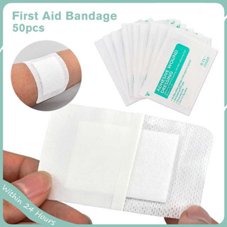 10pcs Non-Woven Medical Adhesive Wound Dressing Large Band Aid Bandage ~gu