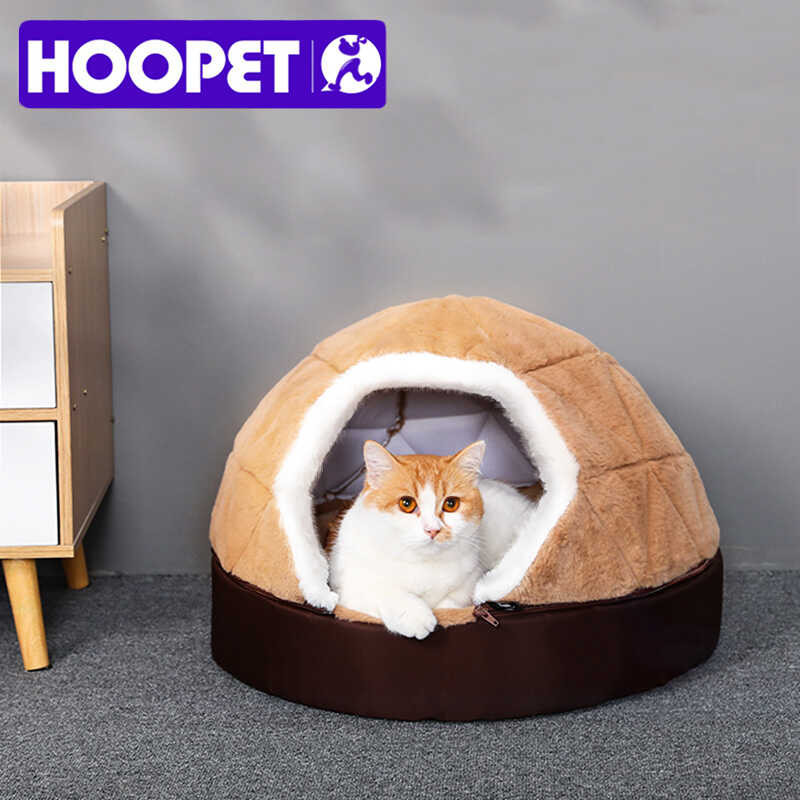 Hoopet Warm Cat Bed Dog Home Windproof Demolition Small Dog Nest Hidden Shells Winter Burg Shopee Philippines