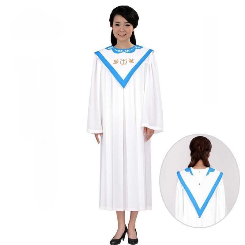 Adult Choir Robes with Matching Stoles Choirs Uniform for Church ...