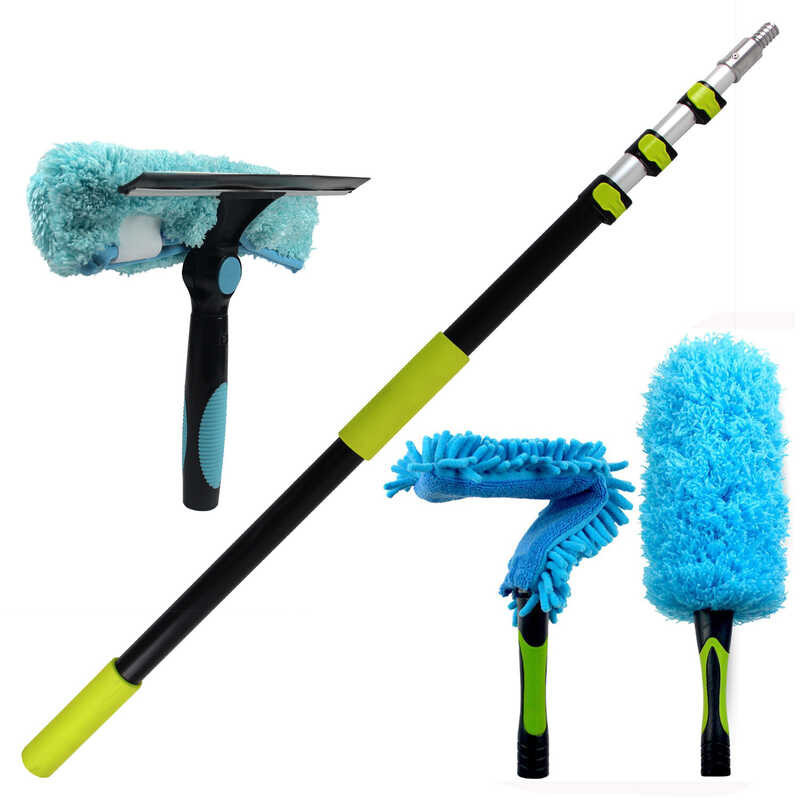 12 Foot High Reach Duster Kit With Extension Pole Telescoping Ceiling
